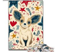 1000 Piece Jigsaw Puzzles Artistic Puppy, Help The Brain Exercise Addictive Toys to Cultivate Patience Perfect Decoration (Size 26x38cm)