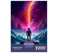 1000-piece Jigsaw Puzzles Astronaut Adventures Jigsaws for Adults Brain Teaser Game Improve Memory Unique Gifts for Birthday And Christmas 70x50cm/1000pcs