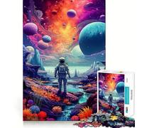 1000 Piece Jigsaw Puzzles Astronaut Space Is Wild Tight Fit Play Logic Thinking Play Chill Play Time Xmas Art Gift (50x75cm)