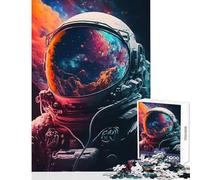 1000 Piece Jigsaw Puzzles- Astronaut Views Us Puzzles for Teenagers Staycation Kill Time Wishlist with Santa Claus Unique Birthday And Xmas Gifts (38x26cm)