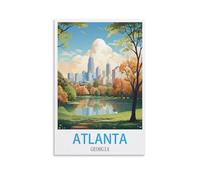1000 Piece Jigsaw Puzzles,Atlanta Georgia,Home Decor Birthday Party Gift Toy for Men Women Elders Seniors, 70x50cm