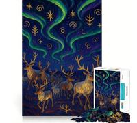 1000 Piece Jigsaw Puzzles Aurora Guardians Tight Fit Play Logic Thinking Play Chill Play Time Xmas Art Gift (38x52cm)