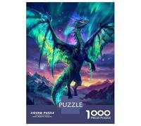1000-piece Jigsaw Puzzles Aurora Seraphim Dragon Adult Jigsaw Hands-on Game A Work of Art Unique Gifts for Birthday And Christmas 70x50cm/1000pcs
