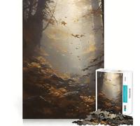 1000 Piece Jigsaw Puzzles Autumn Leaves Trees Tight Fit Play Logic Thinking Play Chill Play Time Xmas Art Gift (50x75cm)