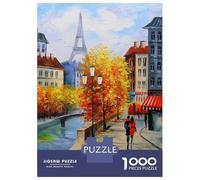 1000-piece Jigsaw Puzzles Autumn Paris Jigsaws for Adults Brain Teaser Game Improve Memory Unique Gifts for Birthday And Christmas 52x38cm/1000pcs