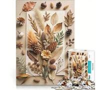 1000 Piece Jigsaw Puzzles Autumnal Still Life with Natural Elements, Educational Toy, Challenging To Complete, Unique Birthday And Xmas Gifts 50x75cm