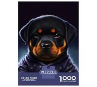 1000-piece Jigsaw Puzzles Baby Bulldog Adult Jigsaw Puzzle Hands-on Game Difficult Challenge Parent-child Interaction 70x50cm/1000pcs