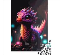 1000 Piece Jigsaw Puzzles Baby Dragon for Adults Wooden Puzzles Educational Toys 1000pcs (75x50cm)