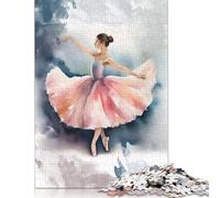 1000 Piece Jigsaw Puzzles Ballerina Colorful Wooden Puzzles Educational Toys 1000pcs (75x50cm)