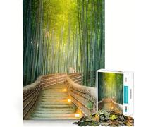 1000-piece Jigsaw Puzzles Bamboo Forest Path Perfect Edge Play Brain Skill Play Slow Play Fun Birthday Mind Gift (38x52cm)