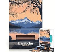1000 Piece Jigsaw Puzzles- Bariloche Argentina Landscape Accurate Cut Fun Thinking Fun Game Slow Time Fun Christmas Home Art (38x52cm)