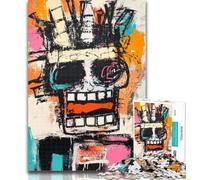 1000 Piece Jigsaw Puzzles Basquiat Style 1000 Pieces for Teenagers,Educational Games Home Decoration Birthday Present, Gifts, Wall Art 50x75cm