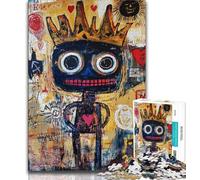 1000 Piece Jigsaw Puzzles Basquiat-style Child Teenager Jigsaw,Challenging Game Gifts for Is Ideal As A Gift for The Whole Family (size 75x50cm)