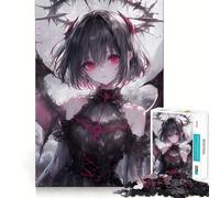 1000-piece Jigsaw Puzzles Bat Wings Demon Girl Perfect Edge Play Brain Skill Play Slow Play Fun Birthday Mind Gift (50x75cm)