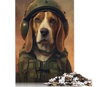 1000 Piece Jigsaw Puzzles Beagle Soldier Wooden Puzzles Educational Toys 1000pcs (75x50cm)