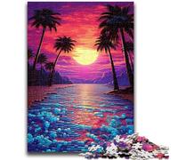 1000 Piece Jigsaw Puzzles Beautiful Beaches Scenery Help The Brain Exercise Addictive Toys to Cultivate Patience Perfect Decoration 50x75cm