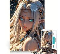1000 Piece Jigsaw Puzzles- Beautiful Elf Queen Smooth Cut Play Cognitive Play Gift Restful Play Time Birthday Game Gift (38x26cm)