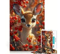 1000-piece Jigsaw Puzzles Beautiful Gazelle Cartoon Perfect Edge Play Brain Skill Play Slow Play Fun Birthday Mind Gift (50x75cm)