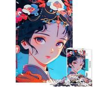 1000 Piece Jigsaw Puzzles- Beautiful Geisha Anime Jigsaw 1000 Pieces Toy Wall Decor Learning Educational Unique Birthday And Xmas Gifts (38x52cm)