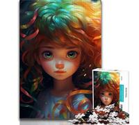 1000 Piece Jigsaw Puzzles Beautiful Girl 1000 Piece Jigsaw,Stress Reliever Staycation Kill Time Parent-child Interaction (size 75x50cm)
