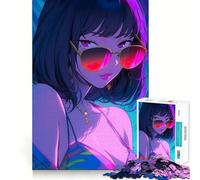 1000-piece Jigsaw Puzzles Beautiful Woman Anime Perfect Edge Play Brain Skill Play Slow Play Fun Birthday Mind Gift (38x26cm)