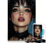 1000 Piece Jigsaw Puzzles- Beauty Vampire Girl Neat Edge Decor Thinking Training Toy Easy Time Fun Birthday Game Gift (38x52cm)