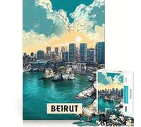 1000-piece Jigsaw Puzzles Beirut Perfect Edge Play Brain Skill Play Slow Play Fun Birthday Mind Gift (38x26cm)