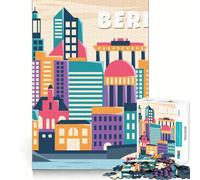 1000 Piece Jigsaw Puzzles Berlin City Germany Design Clean Fit Decor Smart Mind Activity Cozy Time Play Christmas Fun Gift (38x52cm)