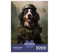 1000-piece Jigsaw Puzzles Bernese Mountain Soldier Adult Jigsaw Puzzle Hands-on Game Difficult Challenge Parent-child Interaction 52x38cm/1000pcs