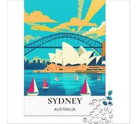 1000 piece jigsaw puzzles- Best Sydney Harbor | Enhance memory Parent-child interaction deal as gifts for the whole family 50x75cm
