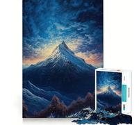 1000 Piece Jigsaw Puzzles Beyond The Mountain Clean Fit Decor Smart Mind Activity Cozy Time Play Christmas Fun Gift (50x75cm)