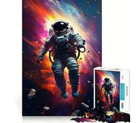 1000-piece Jigsaw Puzzles Big Bang Astronaut Perfect Edge Play Brain Skill Play Slow Play Fun Birthday Mind Gift (38x52cm)