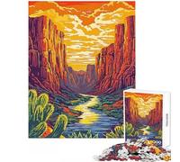 1000 Piece Jigsaw Puzzles Big Bend National Park Fun Peaceful Family Home Activity Heartwarming Festive Present Choice (38X52cm)