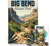 1000-piece Jigsaw Puzzles Big Bend National Park Perfect Edge Play Brain Skill Play Slow Play Fun Birthday Mind Gift (50x75cm)