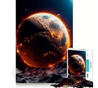 1000 Piece Jigsaw Puzzles- Big Planet Accurate Cut Fun Thinking Fun Game Slow Time Fun Christmas Home Art (38x26cm)