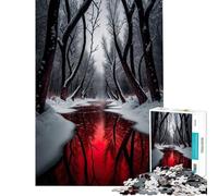 1000-piece Jigsaw Puzzles Blood River Difficult And Challenge Home Art Decor Hands-on Game for 14+ Puzzle Game Offered (50x75cm)