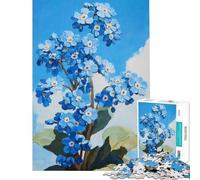 1000 Piece Jigsaw Puzzles Bloom in ForgetMeNots Fun at Home Activities, Wall Decoration Practical Game for And 14 Years And over (38X26cm)