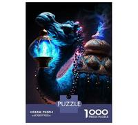 1000-piece Jigsaw Puzzles Blue Camel Jigsaw Puzzle Anti-Stress Toys Wall Decoration Unique Gifts for Birthday And Christmas 52x38cm/1000pcs
