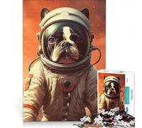 1000 Piece Jigsaw Puzzles Boston Terrier Mars, Toy Wall Decor, Interesting Stress Reduction, for Is Ideal As A Gift 50x75cm