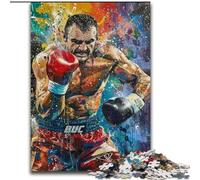 1000 Piece Jigsaw Puzzles Boxer, Brain Teaser For Wall Decoration Unique Birthday And Xmas Gifts for for Age 14 (Size 50x75cm)