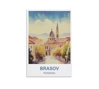 1000 Piece Jigsaw Puzzles,Brasov Romania Posters Of paper Puzzles Suitable For Adults Children Families Stress Relief Puzzle Games 38x26CM