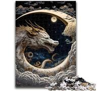 1000 Piece Jigsaw Puzzles Brave Dragon Help The Brain Exercise Addictive Toys to Cultivate Patience Suitable for Couples 38x26cm