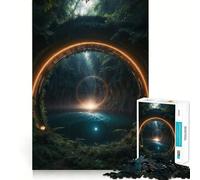 1000 Piece Jigsaw Puzzles Bridge to Another World Accurate Joint Fun Thinking Game Play Peace Time Play Christmas Calm Gift (38x52cm)