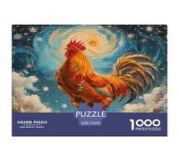 1000 Piece Jigsaw Puzzles Bright_rooster Creative Square Wooden Jigsaw Puzzles for Adults 1000pcs (75x50cm)