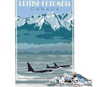 1000 Piece Jigsaw Puzzles British Columbia Canada Creative Square Paper Jigsaw Puzzles for Adults 38x26cm/1000pcs
