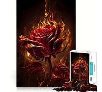 1000 Piece Jigsaw Puzzles Burning Love V Accurate Cut Fun Mental Challenge Toy Rest Time Game Birthday Art Play (38x26cm)