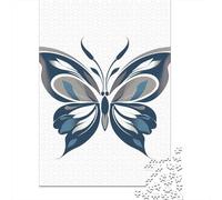 1000 Piece Jigsaw Puzzles Butterfly Puzzles for Adults Wooden Puzzles Educational Game for Adult 1000pcs (75x50cm)