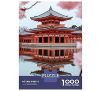 1000 Piece Jigsaw Puzzles- Byodo-in Temple Reflection Jigsaws for Adults DIY Toys Perfect Decoration Deal As Gifts for The Whole Family 38x26cm/1000pcs