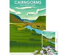 1000 Piece Jigsaw Puzzles- Cairngorms National Park Puzzles for Teenagers Staycation Kill Time Wishlist with Santa Claus Unique Birthday And Xmas Gifts (38x52cm)