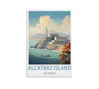 1000 Piece Jigsaw Puzzles,California Alcatraz Island Postersfor Adult Educational Game Challenge Toy 1000 Pieces Puzzle for Adults Kids 52x38CM